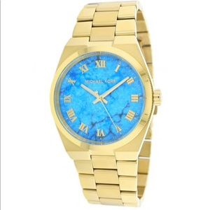 Michael Kors Gold/Turquoise Woman’s Watch